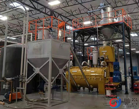 Mélangeurs composés de PVC Turbo de mélangeur à grande vitesse avec le système de transport de dosage pneumatique