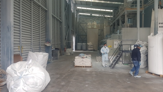 Pesage de mélange de poudre complètement automatique donnant le système pour l'extrusion de tuyau de PVC