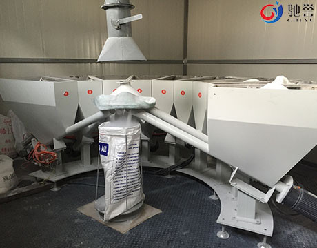 Machine de dosage de pesage automatique d'additifs de PVC pour la ligne convoyeur pneumatique d'extrudeuse de vide