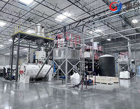 Système de transport de alimentation automatique pour le mélangeur de poudre et l'extrudeuse de PVC