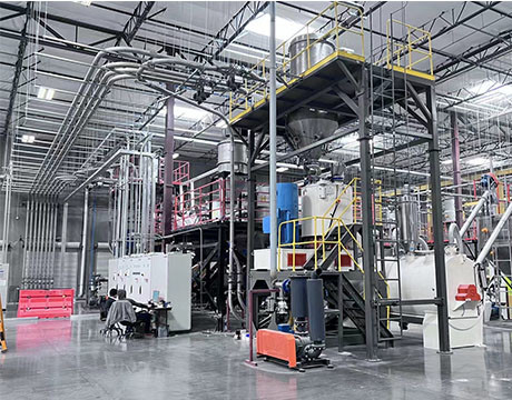 Alimentation automatique pesant le système de transport de mélange pour la chaîne de production de plancher de SPC