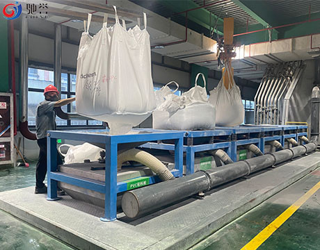 Alimentation automatique pesant le système de transport de mélange pour la chaîne de production de plancher de SPC