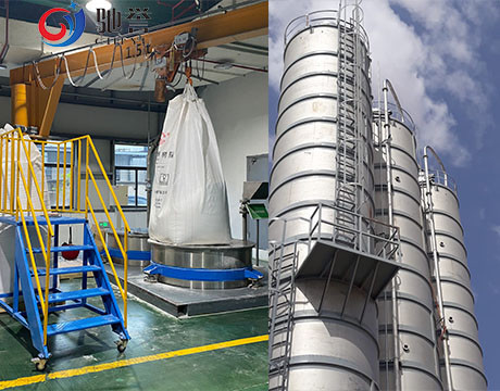 Système de transport de mélange de dosage automatique pour l'extrudeuse de profils de fenêtre de PVC