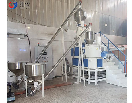 Chauffage à grande vitesse de mélangeur et mélangeur de refroidissement Turbomixer avec le système de transport pneumatique