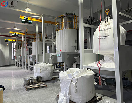 Mélangeurs composés de PVC Turbo de mélangeur à grande vitesse avec le système de transport de dosage pneumatique
