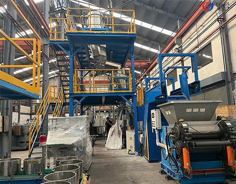 Groupe automatique en caoutchouc d'huile de noir de carbone de machine de développement pesant le système
