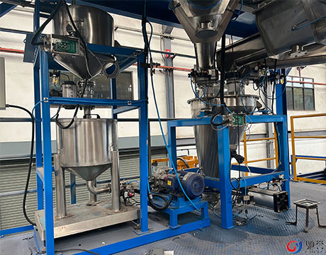 Huile liquide dosant le système de mélange avec le réservoir pré de mélange