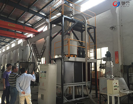 Ligne de alimentation automatique d'extrudeuse de système de transport pneumatique